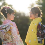 前撮り 黄 ツモリチサト 成人式レンタル